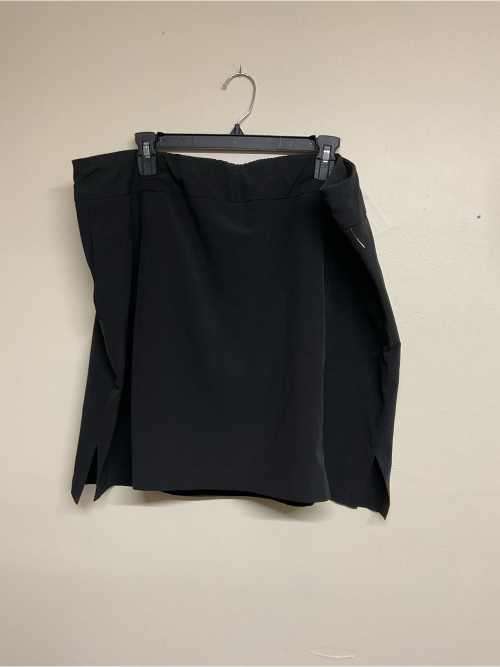 Women's Black Skort with Front Panels